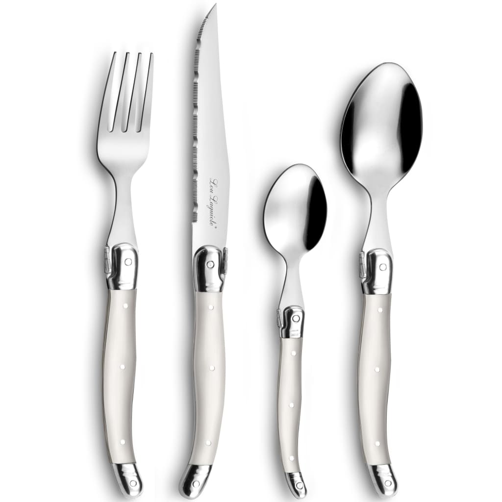 Lou Laguiole 24 Piece Cutlery Set Tradition Pearl