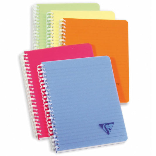 Clairefontaine Wirebound Notebooks Linicolor A5 90 Sheets Squared 5x5 mm 5 pcs