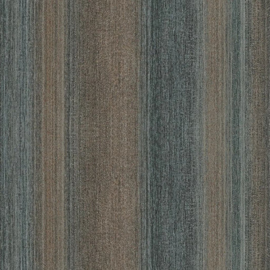 Noordwand Vintage Deluxe Walpaper Stripes Brown and Blue