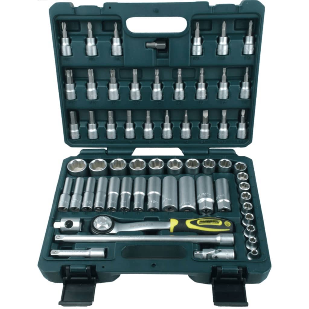 Br�_�”_der Mannesmann 61 Piece Ratcheting Socket Spanner Set 3/8" 2045