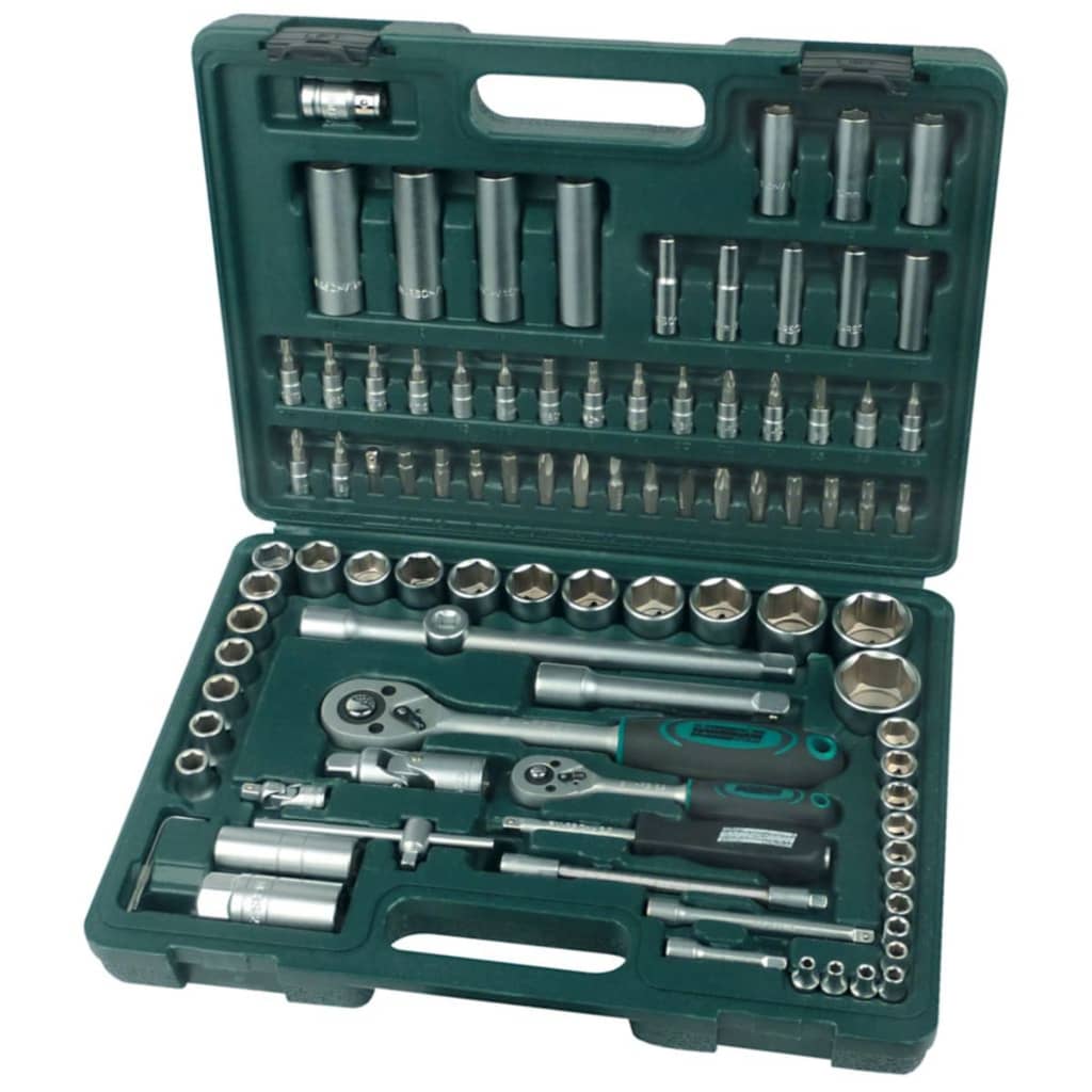 BrÌ_der Mannesmann 94 Piece Ratcheting Socket Spanner Set 98410