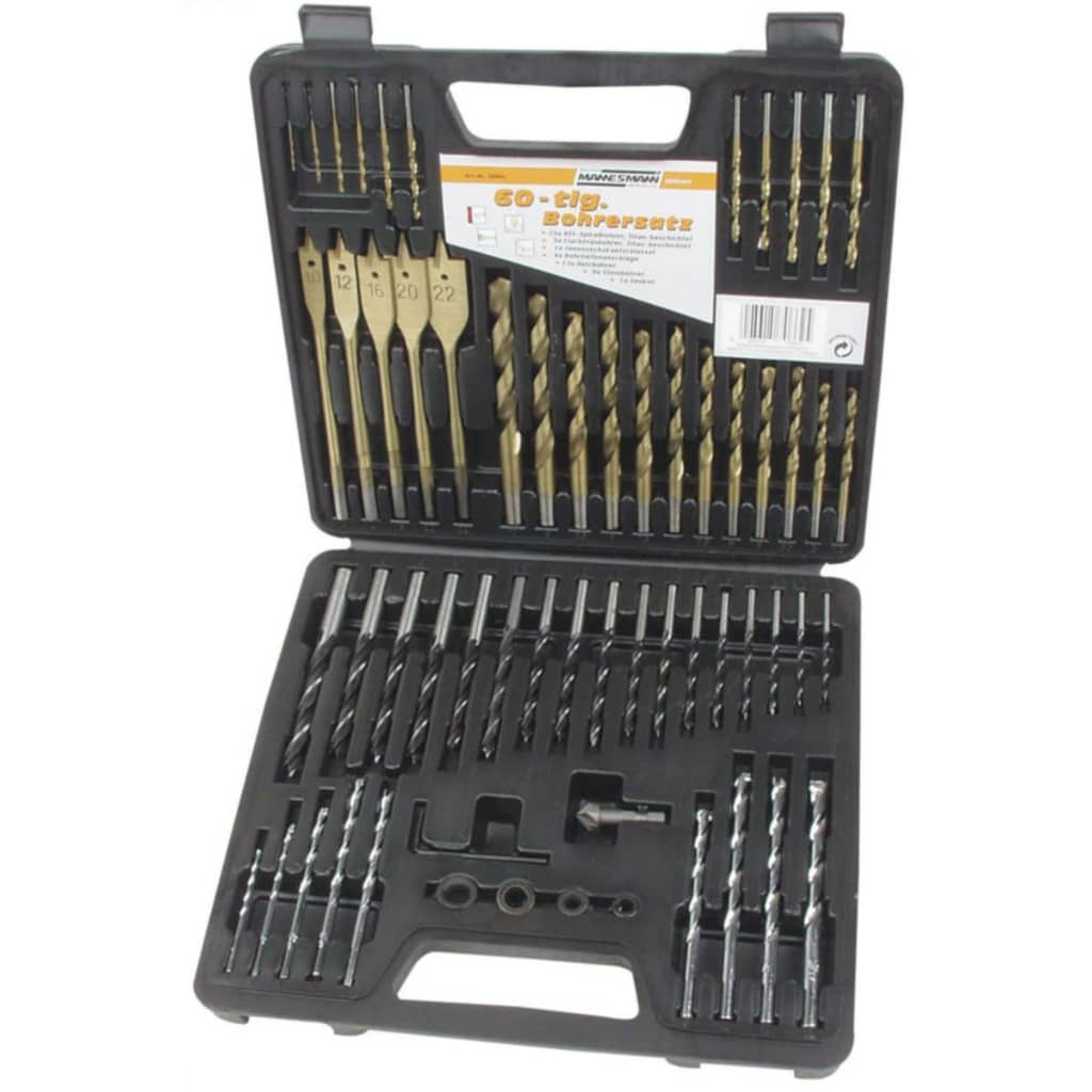 Br�_�”_der Mannesmann 60 Piece Drill Bit Set 59860