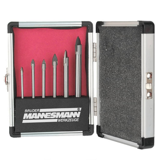 Br�_�”_der Mannesmann 6 Piece Glass Drill Bit Set Steel 54806