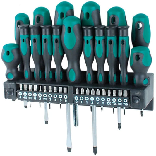 BrÌ_der Mannesmann 37 Piece Screwdriver and Bit Set 11415