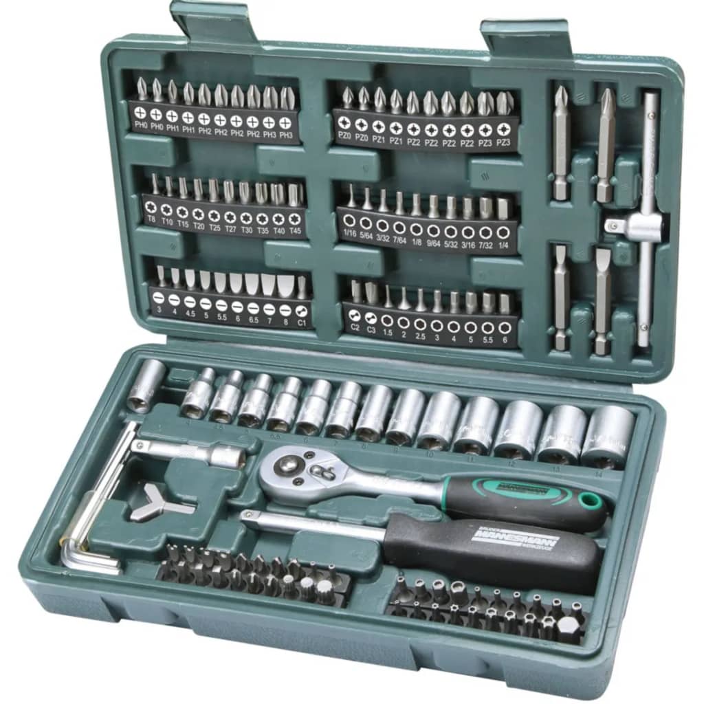 Br�_�”_der Mannesmann 130 Piece Bit and Socket Set 29166