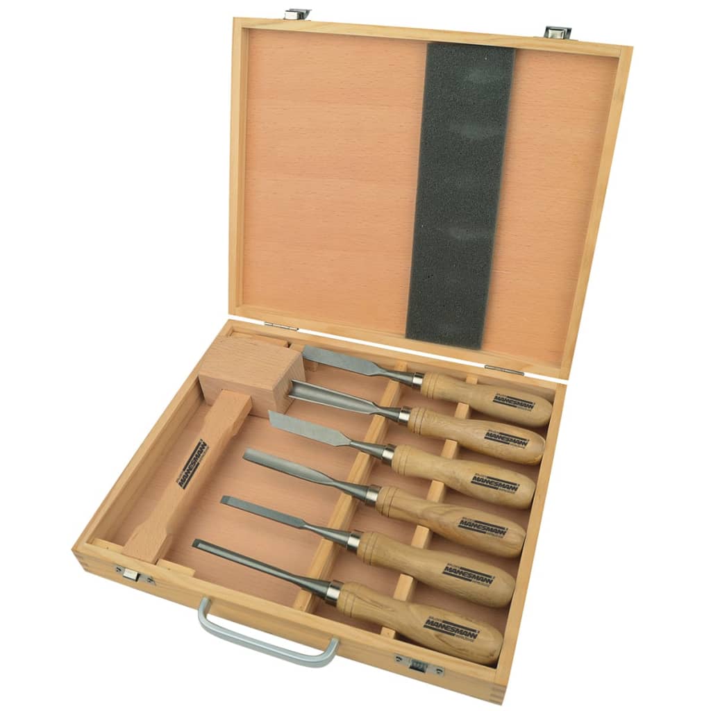 Br�_�”_der Mannesmann 7 Piece Wood Carving Tool Set 66107