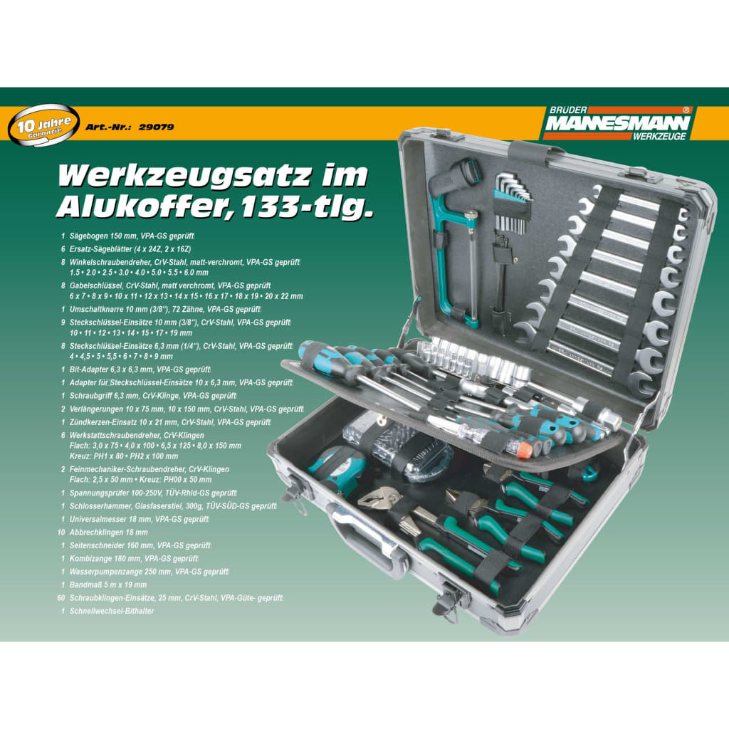 Br�_�”_der Mannesmann 133 Piece Tool Case