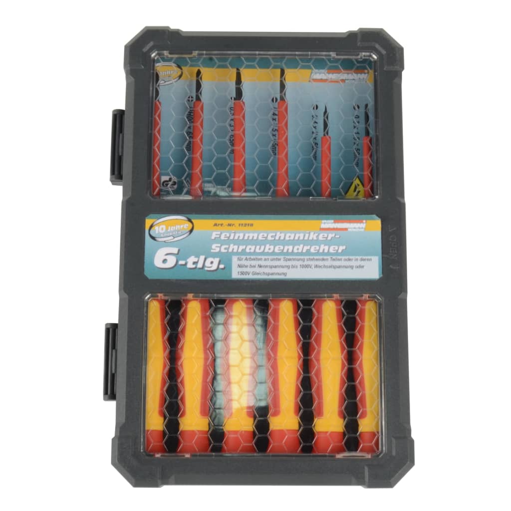Br�â_der Mannesmann 6 Piece Precision VDE Screwdriver Set