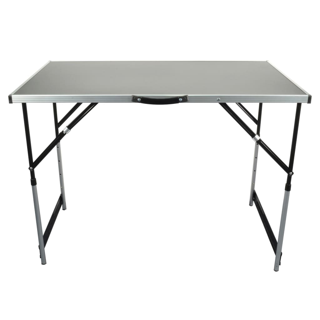 Br�_�”_der Mannesmann Multifunction Folding Table Set Aluminum 3 pcs
