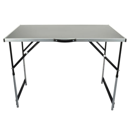 Br�_�”_der Mannesmann Multifunction Folding Table Set Aluminum 3 pcs