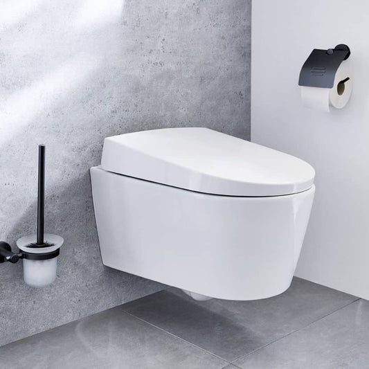 Kleine Wolke Roll Holder with Lid Apollo Nero Black