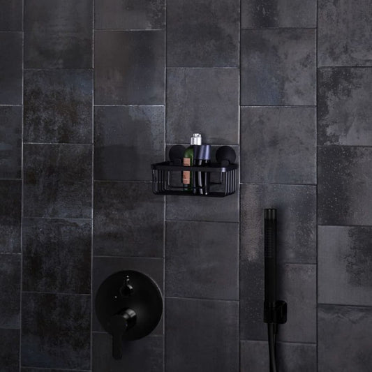Kleine Wolke Shower Rack Rectangular Rocco Black