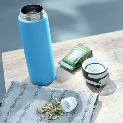 Leifheit Thermos Bottle Flip 600 ml Water Blue