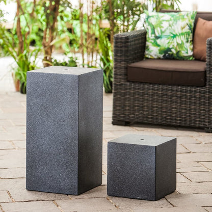 HEISSNER Terrace Fountain Cube 31x31x31 cm Black