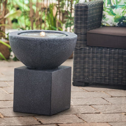 HEISSNER Terrace Fountain Cube 31x31x31 cm Black