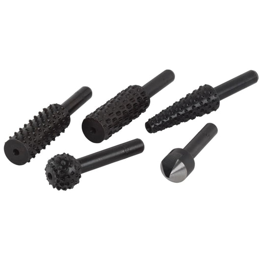 wolfcraft Five Piece Rotary Rasp and Countersink Set Steel 2540000