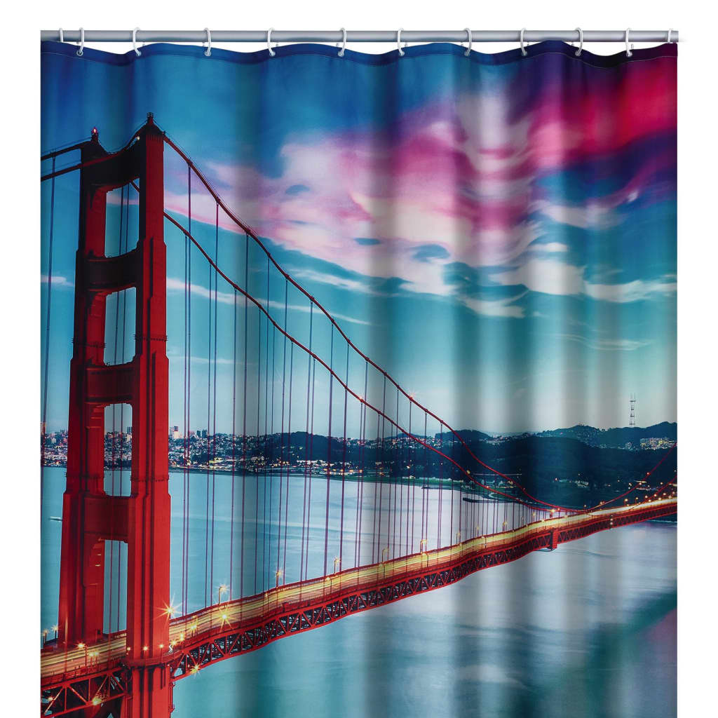 RIDDER Shower Curtain San Francisco 180x200 cm