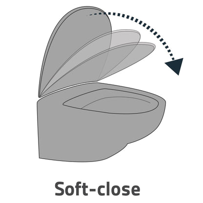 RIDDER Toilet Seat Tampa with Soft-close Natural Bamboo