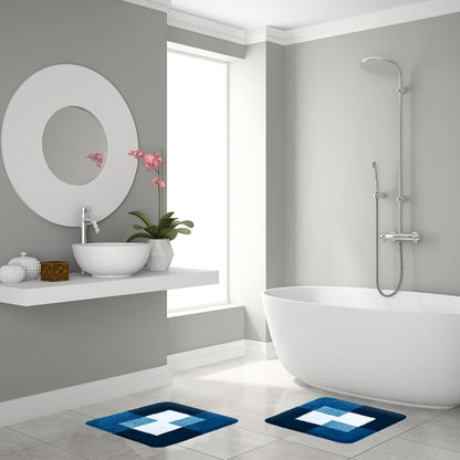 RIDDER Bathroom Rug Coins 55x50 cm Blue 7103803