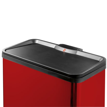 Hailo Pedal Bin Oko Duo Plus Size L 17 L+9 L Red 0630-240