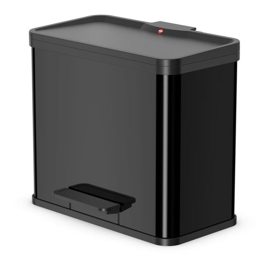 Hailo Pedal Bin Oko Duo Plus Size L 17 L+9 L Black 0630-260