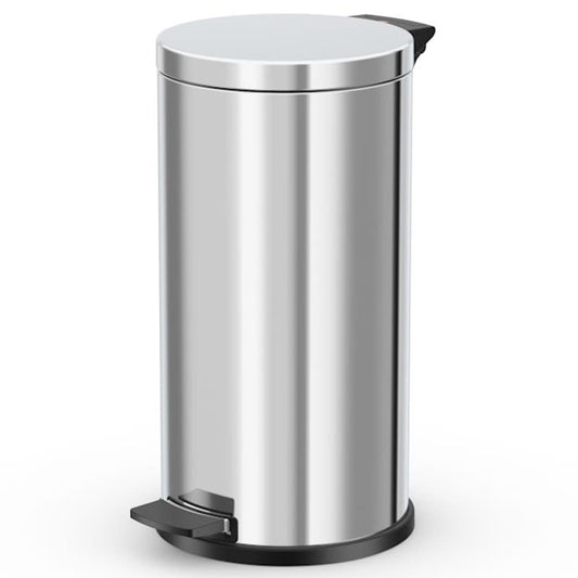 Hailo Pedal Bin Solid L 18L Stainless Steel with Galvanized Inner Bin