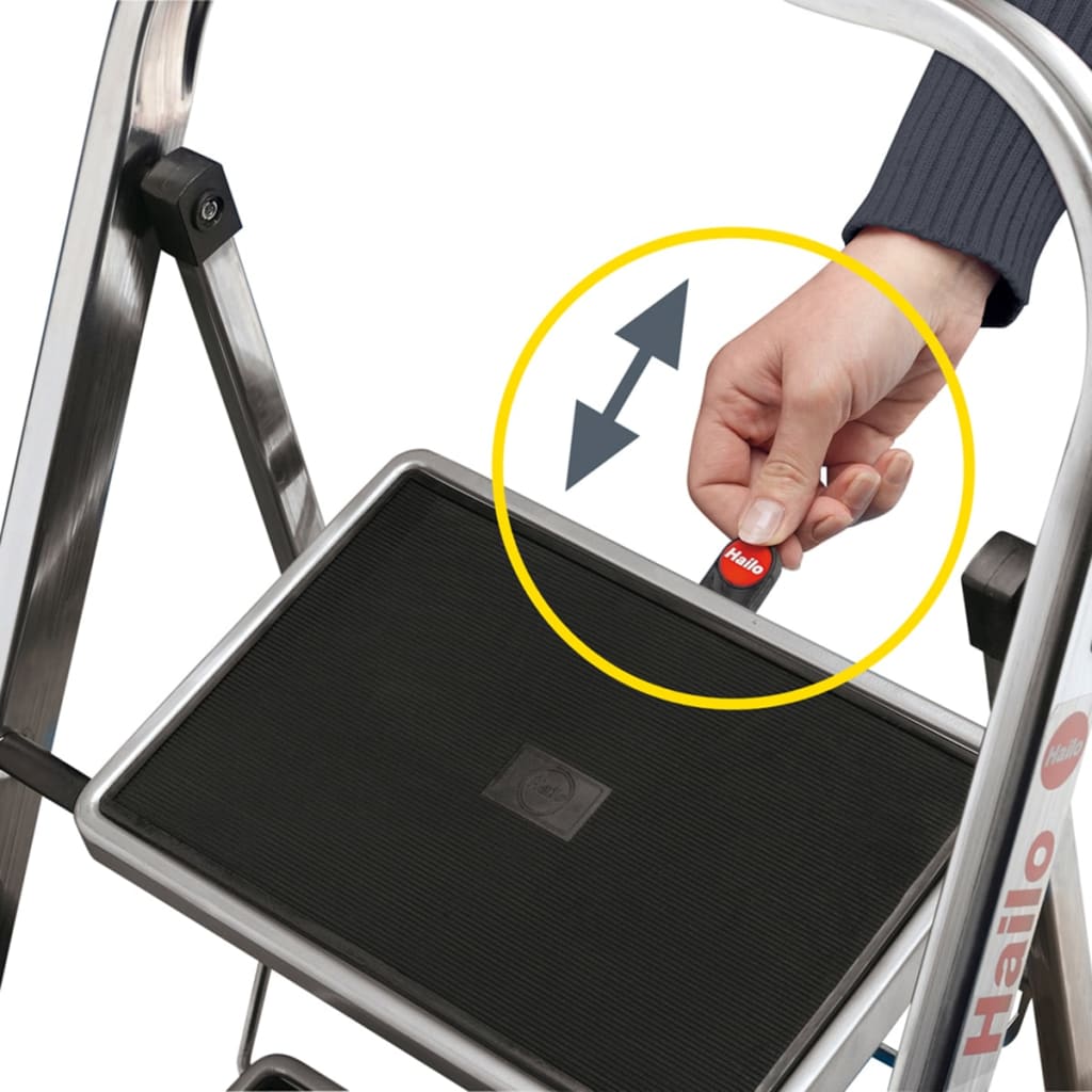 Hailo Folding Stepladder K30 3 Steps 105 cm 4393-801