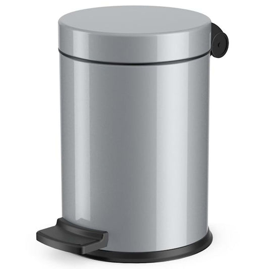 Hailo Pedal Bin Solid S 3L Silver