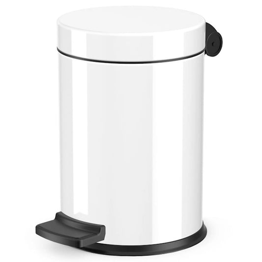 Hailo Pedal Bin Solid S 4L White