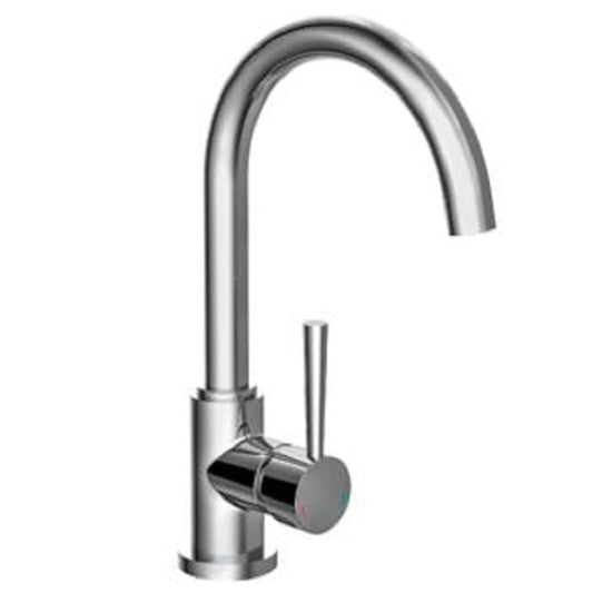 SCH�_�”��TTE Sink Mixer with Round Spout CORNWALL Low Pressure Chrome