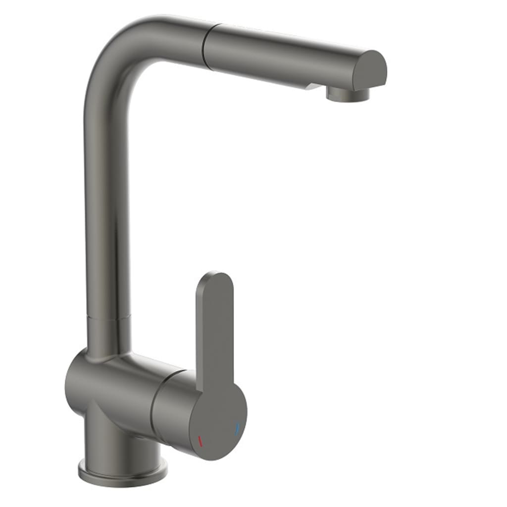 SCH�_�”��TTE Sink Mixer with Pull-out Spout LONDON Graphite Matt