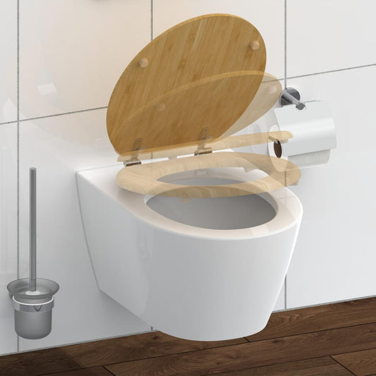 SCH�␏TTE Toilet Seat Soft-close NATURAL BAMBOO