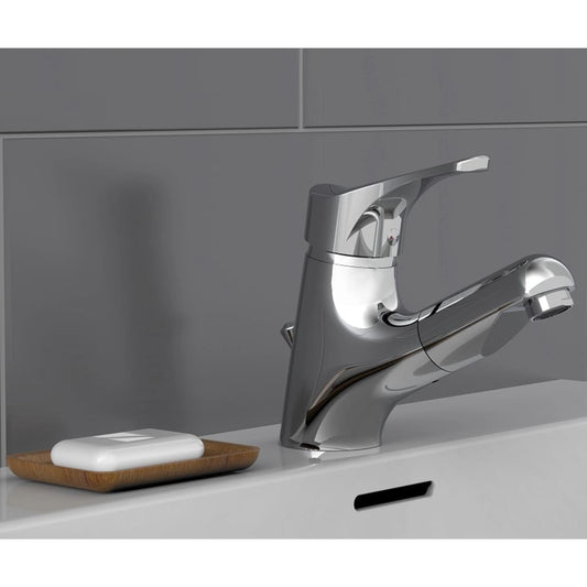 SCH�_�”��TTE Basin Mixer with Pull-Out Spray ATTICA Chrome