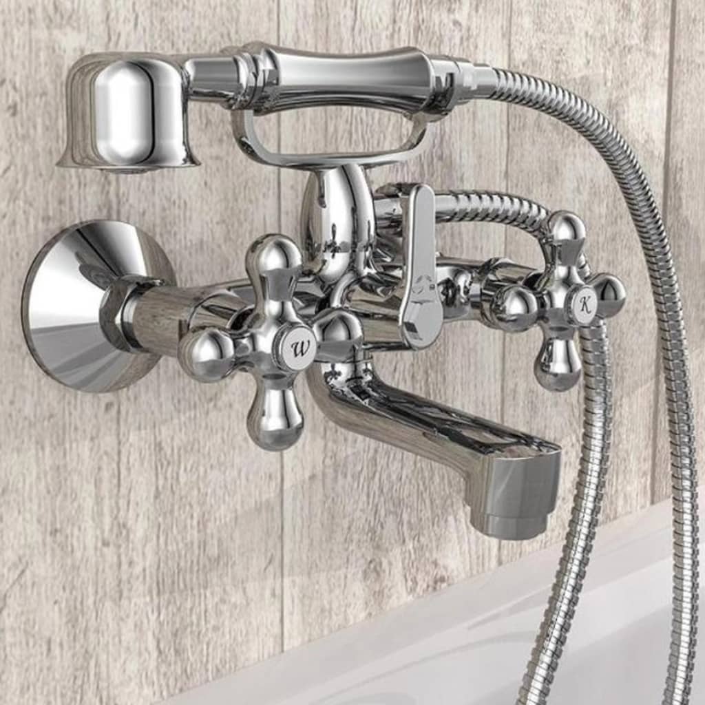 SCH�_�”��TTE 2-Handle Bath Mixer with Hand Shower ELK Chrome
