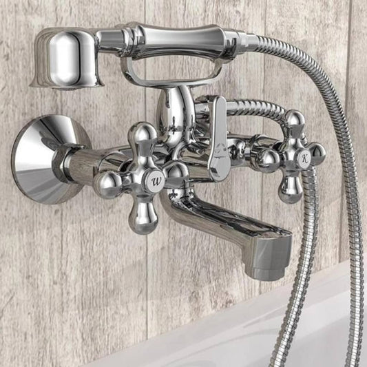 SCH�_�”��TTE 2-Handle Bath Mixer with Hand Shower ELK Chrome