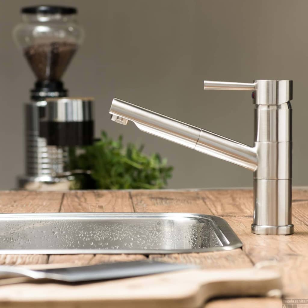 SCH�␏TTE Sink Mixer UNICORN Stainless Steel Colour