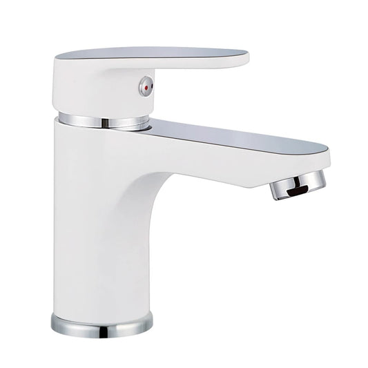 SCH�␏TTE Basin Mixer Tap ALASKA White and Chrome