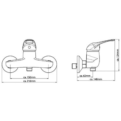 SCH�_�”��TTE Shower Mixer CALVINO Chrome