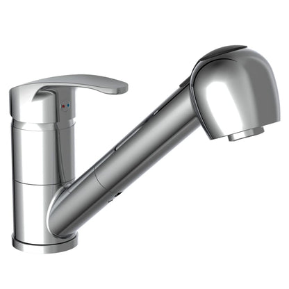 SCH�_�”��TTE Sink Mixer with Pull-out Spray DIZIANI Chrome