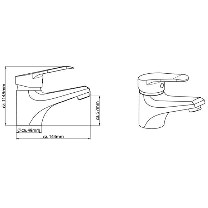 SCH�_�”��TTE Basin Mixer TESSA Chrome