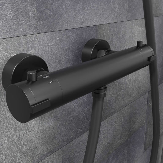 SCH�_�”��TTE Thermostatic Shower Mixer  LONDON Black