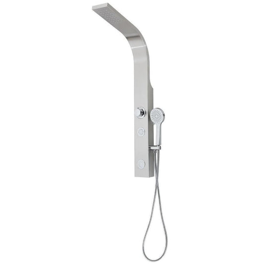 SCH�_�”��TTE Shower Panel SANSIBAR Stainless Steel Colour