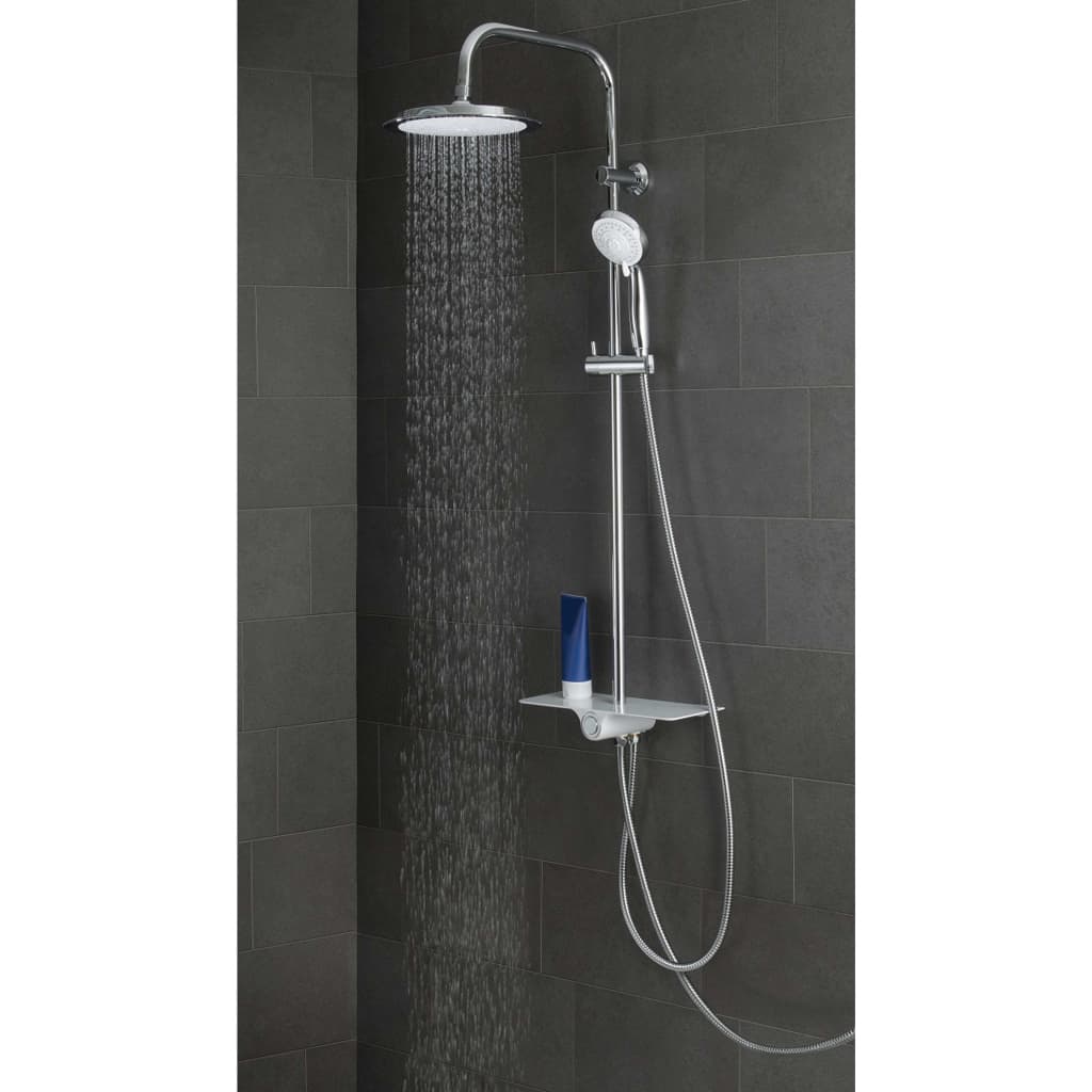 SCH�_�”��TTE Overhead Shower Set with Tray AQUASTAR White-Chrome