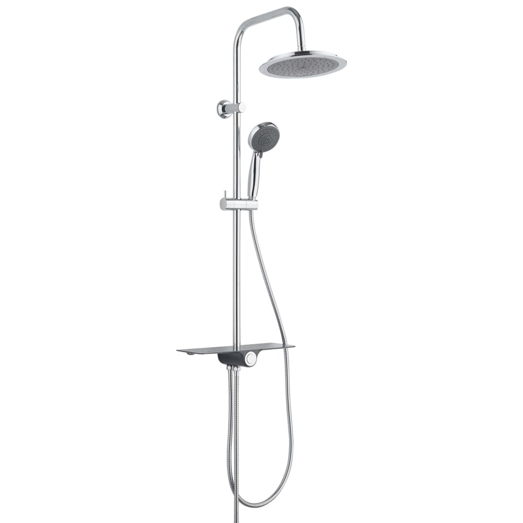SCH�_�”��TTE Overhead Shower Set with Tray AQUASTAR Anthracite-Chrome