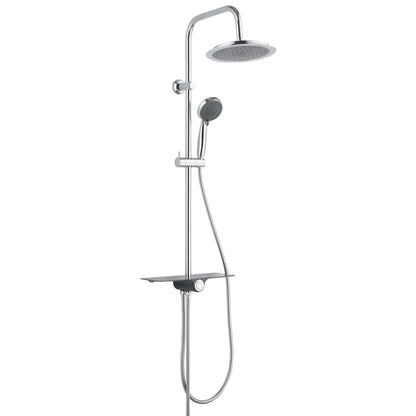 SCH�_�”��TTE Overhead Shower Set with Tray AQUASTAR Anthracite-Chrome