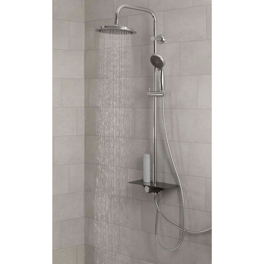 SCH�_�”��TTE Overhead Shower Set with Tray AQUASTAR Anthracite-Chrome