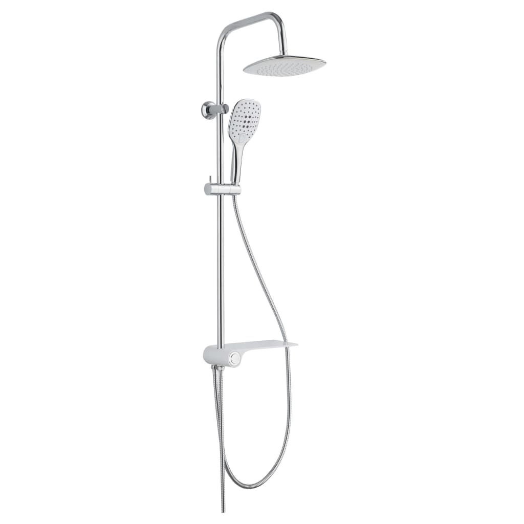 SCH�_�”��TTE Overhead Shower Set with Lateral Tray AQUASTAR White-Chrome
