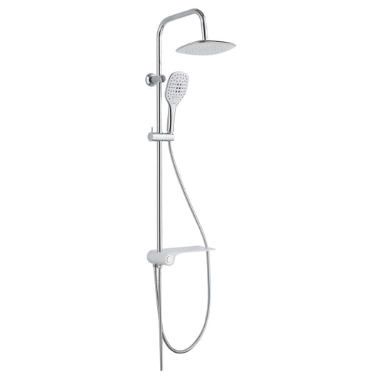 SCH�_�”��TTE Overhead Shower Set with Lateral Tray AQUASTAR White-Chrome
