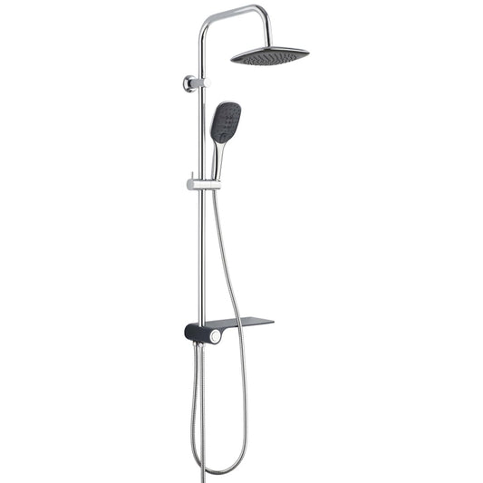 SCH�_�”��TTE Overhead Shower Set with Lateral Tray AQUASTAR Chrome-Anthracite