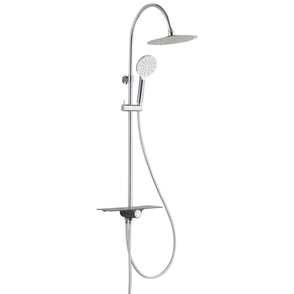 SCH�_�”��TTE Overhead Shower Set with Tray AQUASTAR Chrome-Anthracite